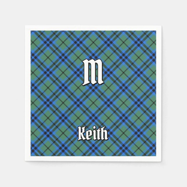 Servilleta De Papel Clan Keith Tartan Napkins (Anverso)