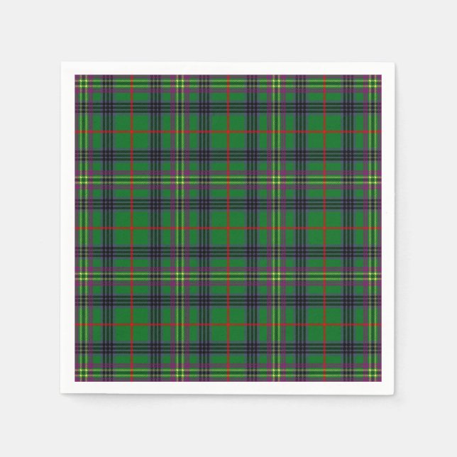 Servilleta De Papel Clan Kennedy Tartan (Anverso)
