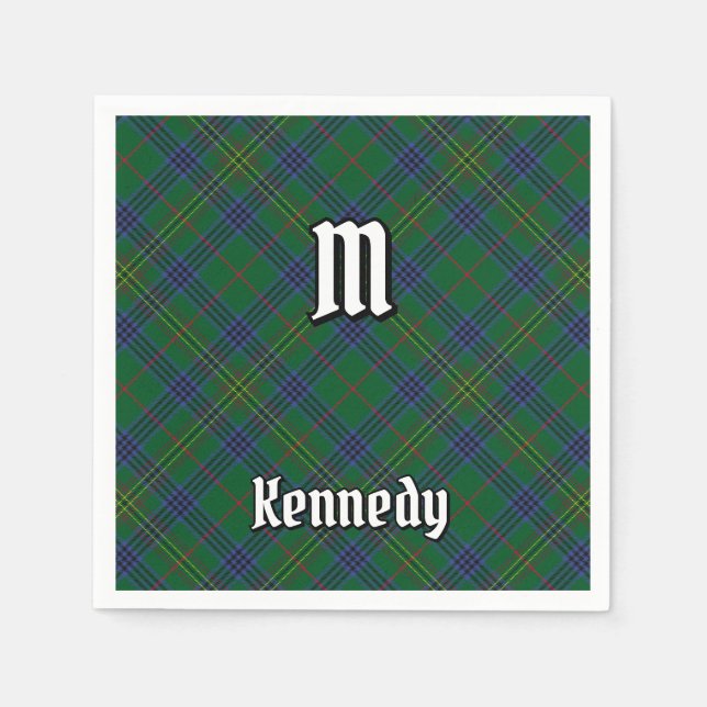 Servilleta De Papel Clan Kennedy Tartan (Anverso)