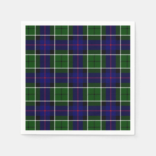 Servilleta De Papel Clan Leslie Tartan (Anverso)