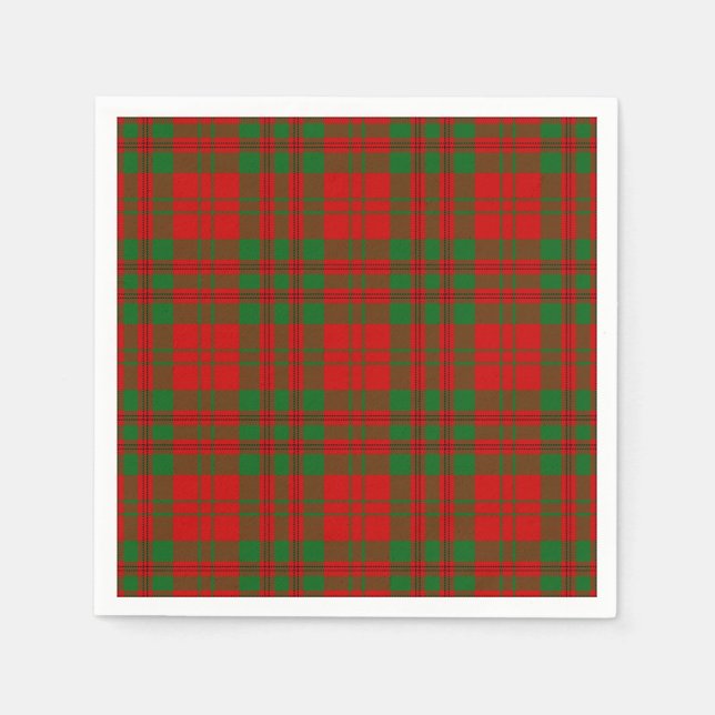 Servilleta De Papel Clan Livingstone Tartan (Anverso)