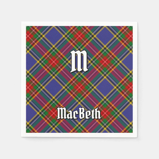 Servilleta De Papel Clan MacBeth Tartan Napkins (Anverso)