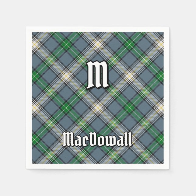 Servilleta De Papel Clan MacDowall Tartan (Anverso)