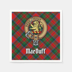 Servilleta De Papel Clan MacDuff Escudo sobre Tartán