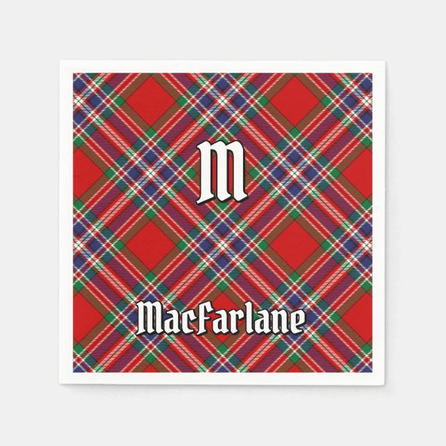 Servilleta De Papel Clan MacFarlane Red Tartan (Anverso)