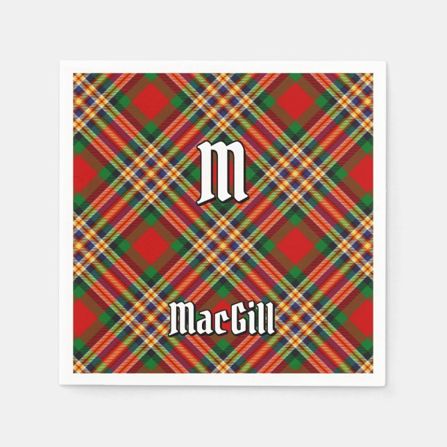 Servilleta De Papel Clan MacGill Tartan Napkins (Anverso)