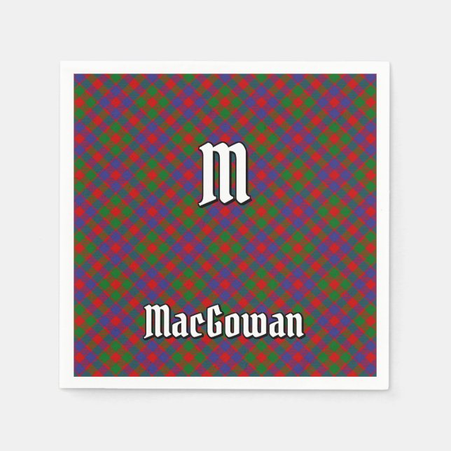 Servilleta De Papel Clan MacGowan Tartan (Anverso)