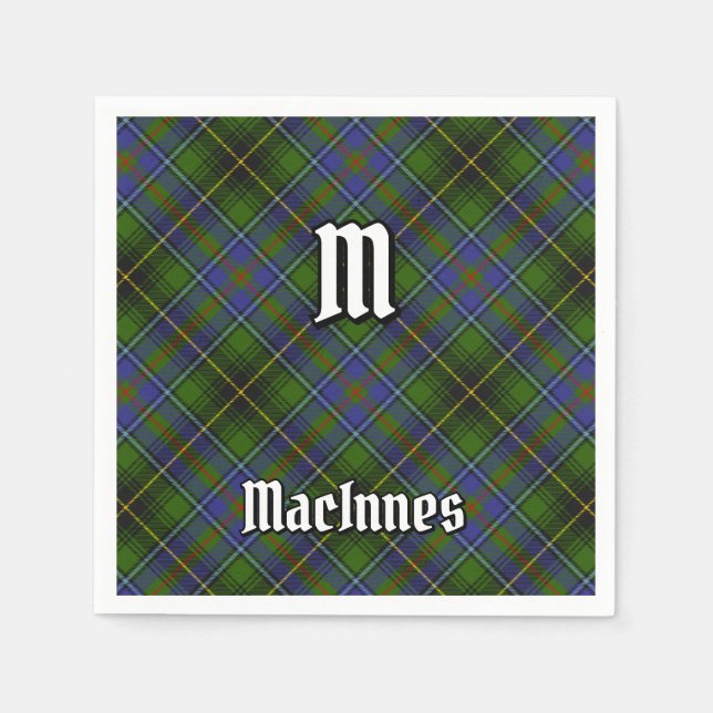 Servilleta De Papel Clan MacInnes Tartan (Anverso)