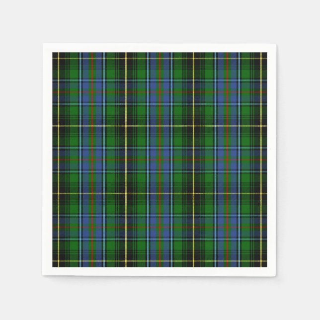 Servilleta De Papel Clan MacInnes Tartan (Anverso)