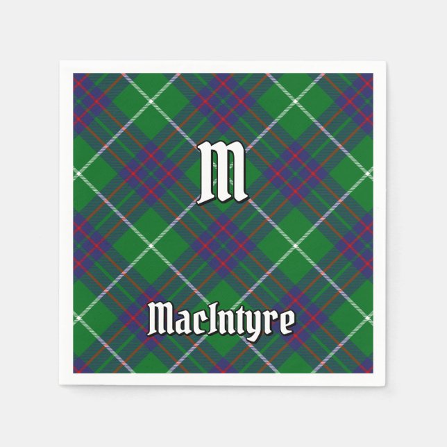 Servilleta De Papel Clan MacIntyre Hunting Tartan Napkins (Anverso)