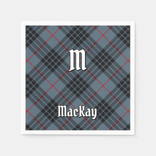 Servilleta De Papel Clan MacKay Blue Tartan (Anverso)