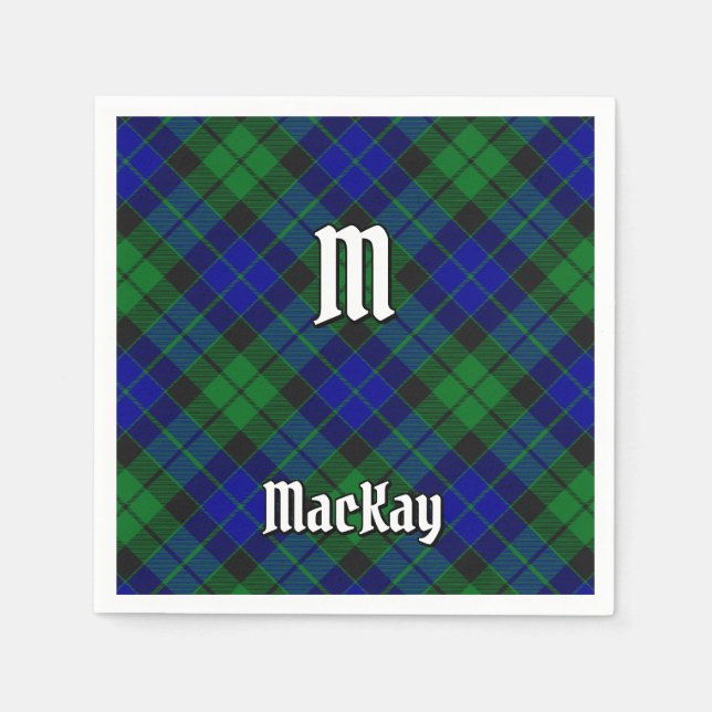 Servilleta De Papel Clan MacKay Tartan (Anverso)