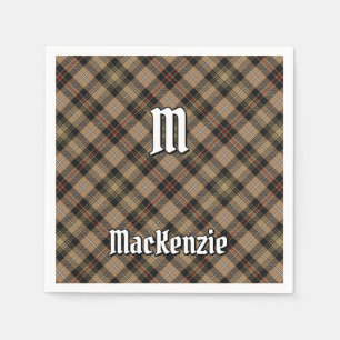 Servilleta De Papel Clan MacKenzie Hunting Brown Tartan Napkins