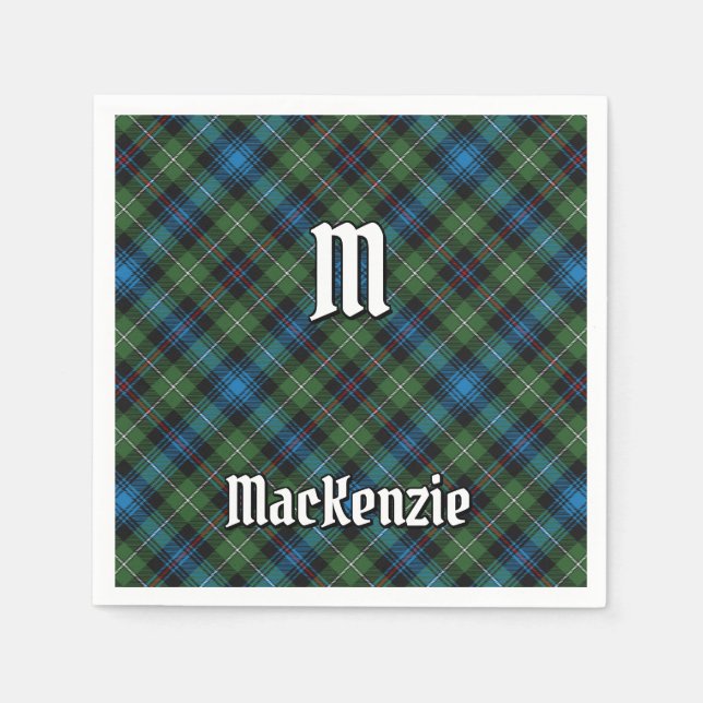 Servilleta De Papel Clan MacKenzie Tartan Napkins (Anverso)