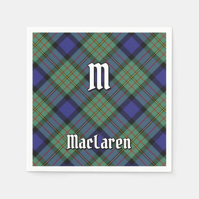Servilleta De Papel Clan MacLaren Tartan (Anverso)