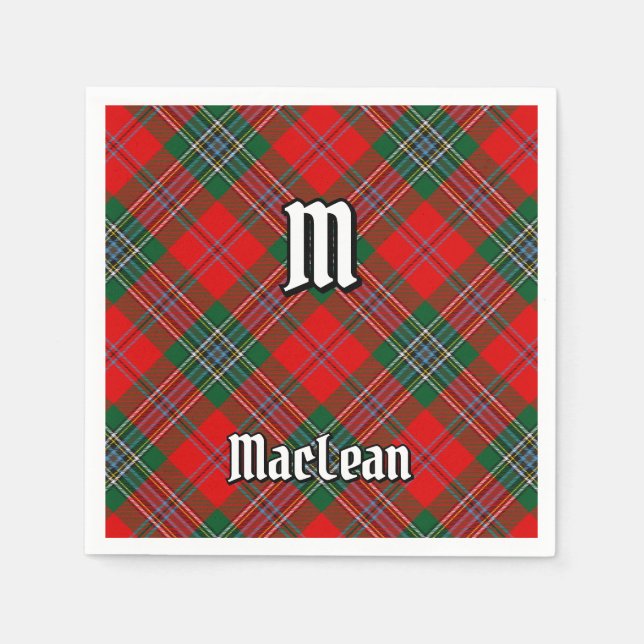 Servilleta De Papel Clan MacLean Tartan (Anverso)