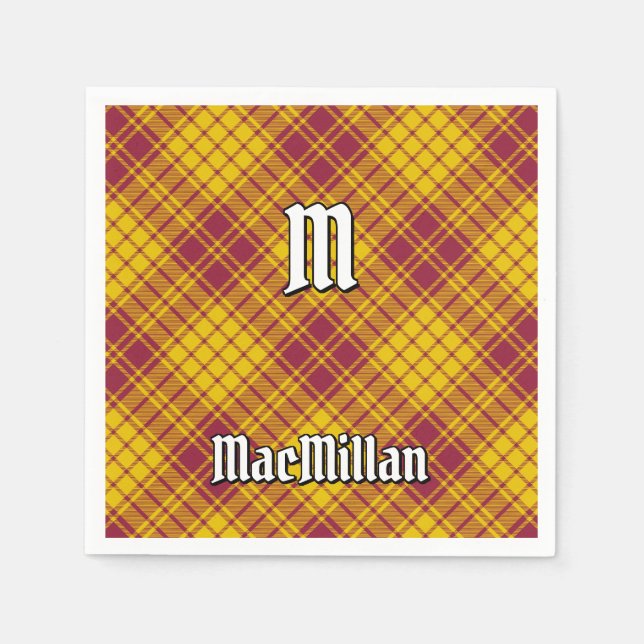 Servilleta De Papel Clan MacMillan Vestido Tartán (Anverso)