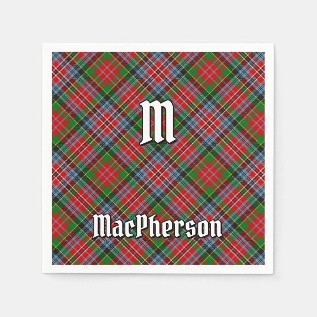 Servilleta De Papel Clan MacPherson Tartan Napkins (Anverso)