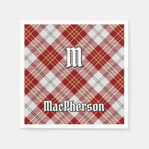 Servilleta De Papel Clan MacPherson Vestido Rojo Tartan Napkins