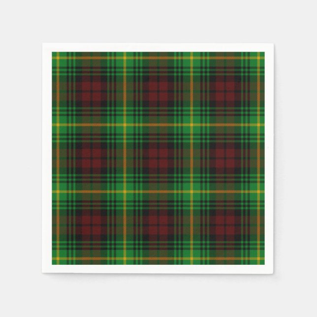 Servilleta De Papel Clan Martin Tartan (Anverso)