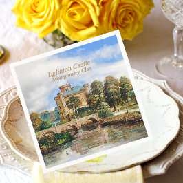 Servilleta De Papel Clan Montgomery en el Castillo Eglinton de Escocia