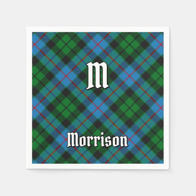 Servilleta De Papel Clan Morrison Hunting Tartan Napkins (Anverso)