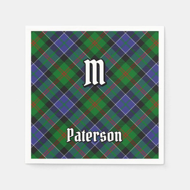 Servilleta De Papel Clan Paterson Tartan (Anverso)
