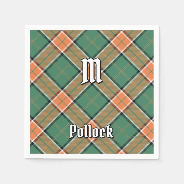 Servilleta De Papel Clan Pollock Tartan Napkins (Anverso)