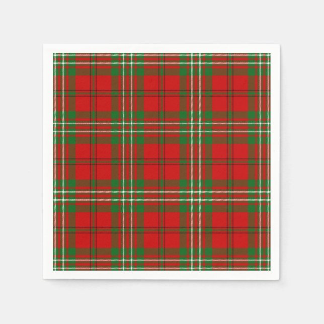 Servilleta De Papel Clan Scott Tartan (Anverso)