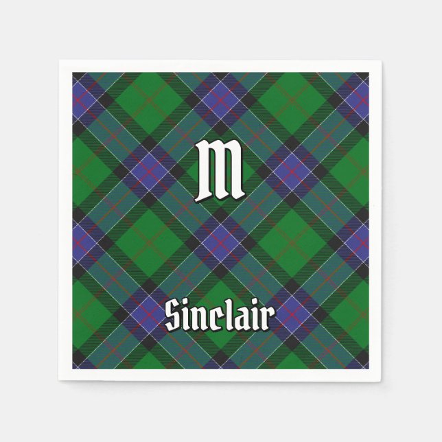 Servilleta De Papel Clan Sinclair Hunting Tartan (Anverso)