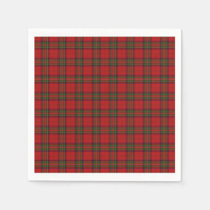 Servilleta De Papel Clan Stewart Royal Scottish Tartan Plaid Pattern