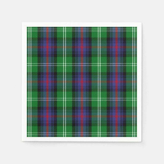 Servilleta De Papel Clan Sutherland Tartan (Anverso)
