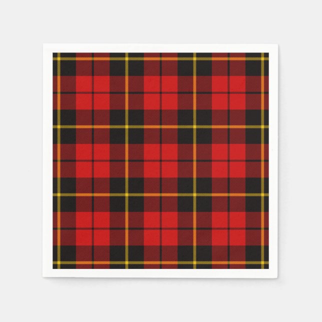 Servilleta De Papel Clan Wallace Tartan (Anverso)