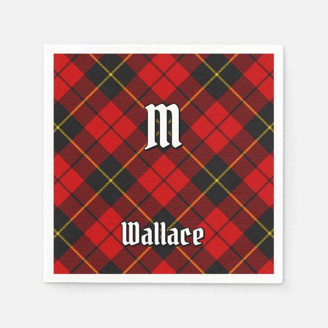 Servilleta De Papel Clan Wallace Tartan Napkins (Anverso)