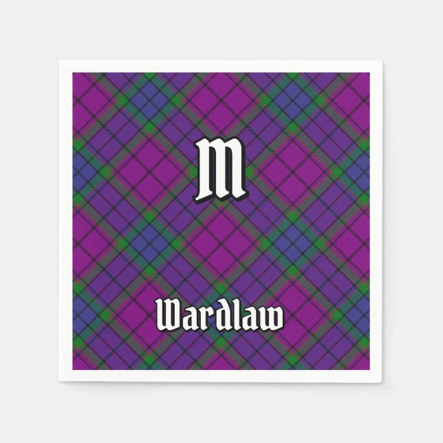 Servilleta De Papel Clan Wardlaw Tartan (Anverso)