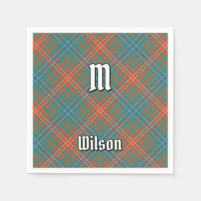 Servilleta De Papel Clan Wilson Ancient Tartán (Anverso)
