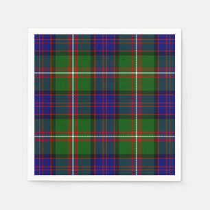 Servilleta De Papel Clanranald tartan azul plaga