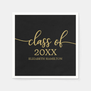 Servilleta De Papel Clase 2023 Simple Moda Caligraphy Classic
