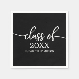 Servilleta De Papel Clase 2024 Simple Moda Caligraphy Classic