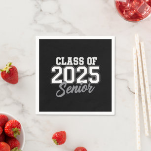 Servilleta De Papel Clase De 2025 Senior Back To School 2025 Vintage