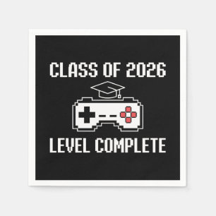Servilleta De Papel Clase de 2026 Nivel Completo Graduación de Juegos