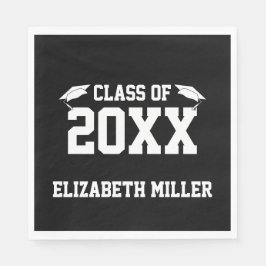 Servilleta De Papel Clase de 20xx Graduación de nombres de grado en bl