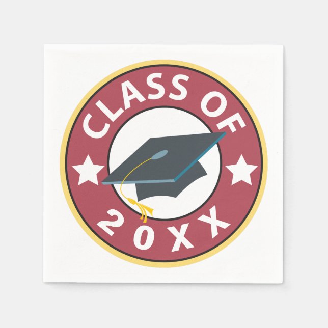 Servilleta De Papel Clase de graduación (Anverso)