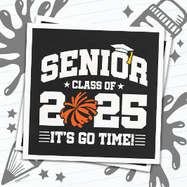 Servilleta De Papel Clase de Graduación de 2025 Cheerhead Cheer Senior