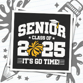 Servilleta De Papel Clase de Graduación de 2025 Cheerhead Cheer Senior