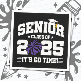 Servilleta De Papel Clase de Graduación de 2025 Cheerhead Cheer Senior