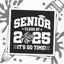 Servilleta De Papel Clase de Graduación de 2025 Cheerhead Cheer Senior