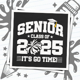 Servilleta De Papel Clase de Graduación de 2025 Cheerhead Cheer Senior