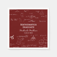 Clase de graduación de matemáticas granate