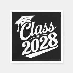 Servilleta De Papel Clase De Graduación Orgullosa De 2028
